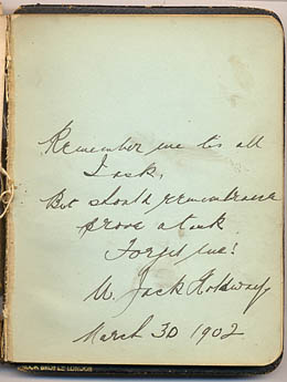 Jacks 1902 Poem