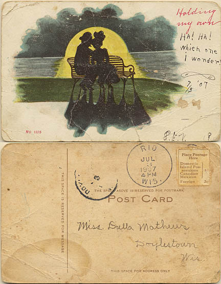 1907 Post Card from Rio Wisconsin