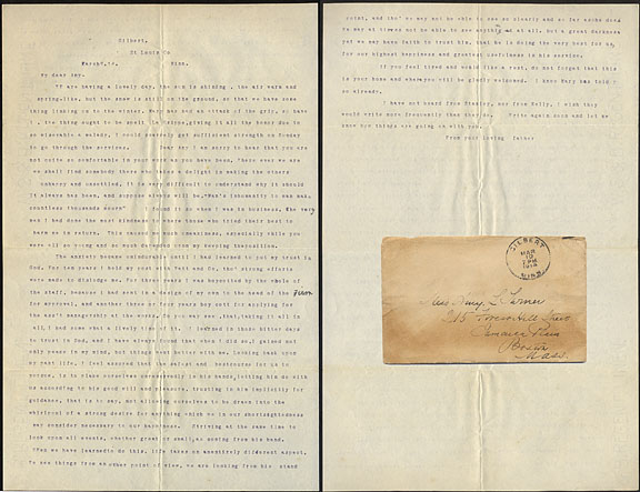 1914 Letter typed