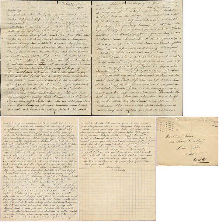 1916 Letter from Stanley to his sister Amy