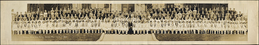 Jim and 1928 Revere middle school graduating class portrait 