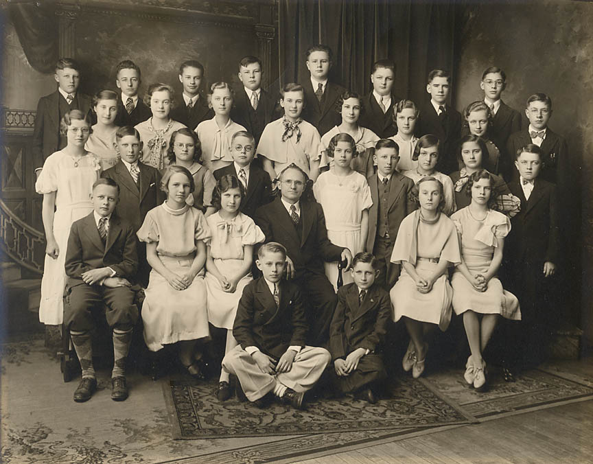 Olivet Congressional Church confirmation in 1933 Columbus Wisconsin 