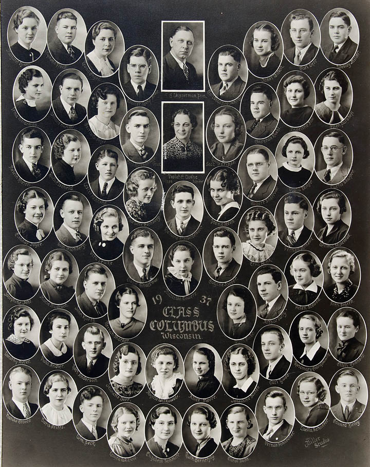 1937 Willard Hurelle - Columbus High Graduationg Class