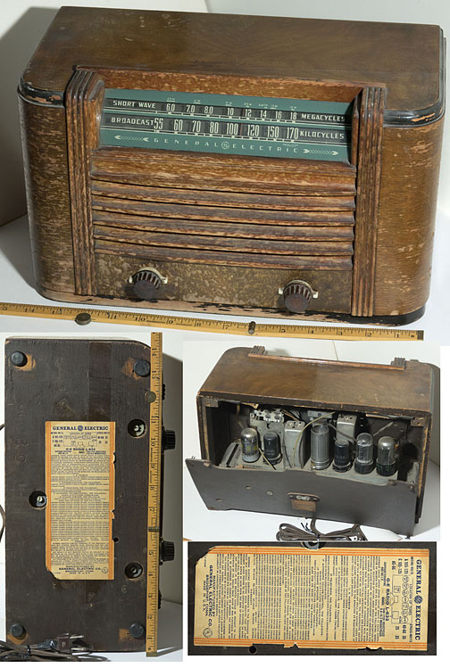 Willard Hurelle's vacuum tube radio from 1942