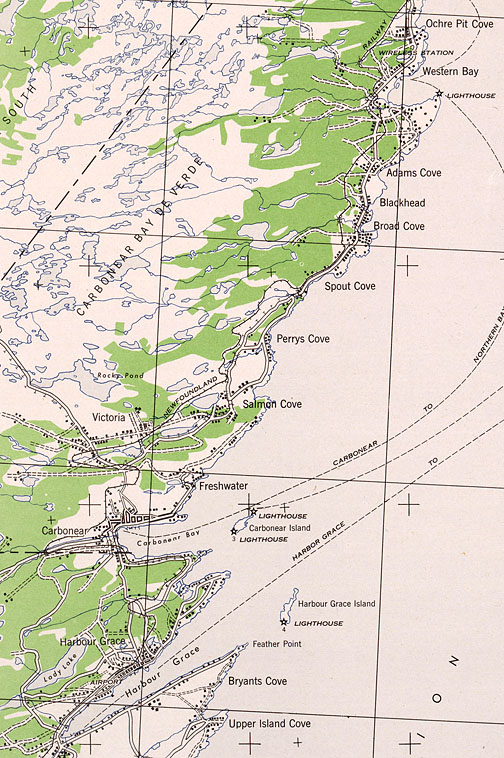 1942 newfoundland map