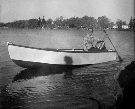1958 James Jr. floats his boat