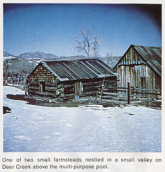 log house on farm