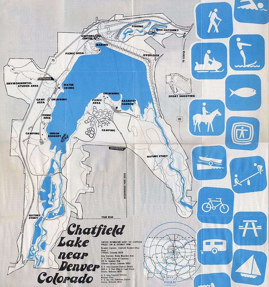 Chatfield Dam map pamphlet