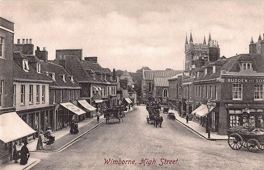 Wimborne Minster England post card