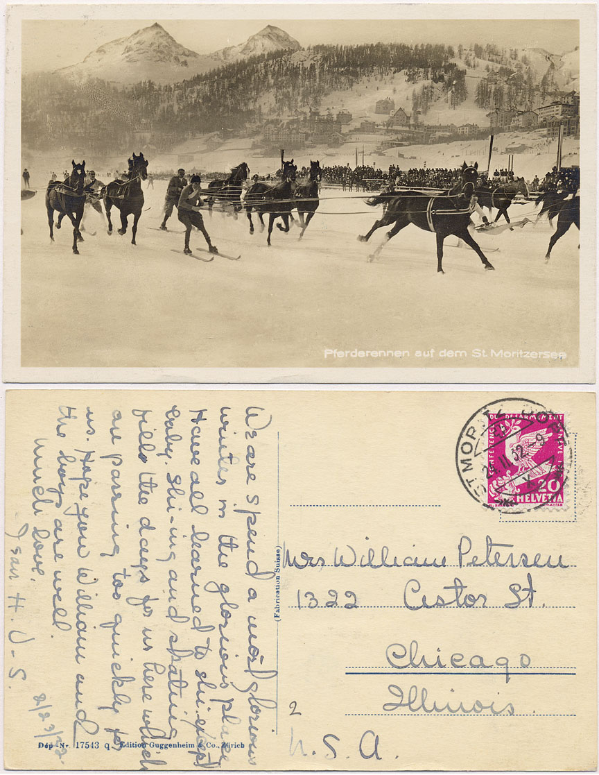 ski with horses