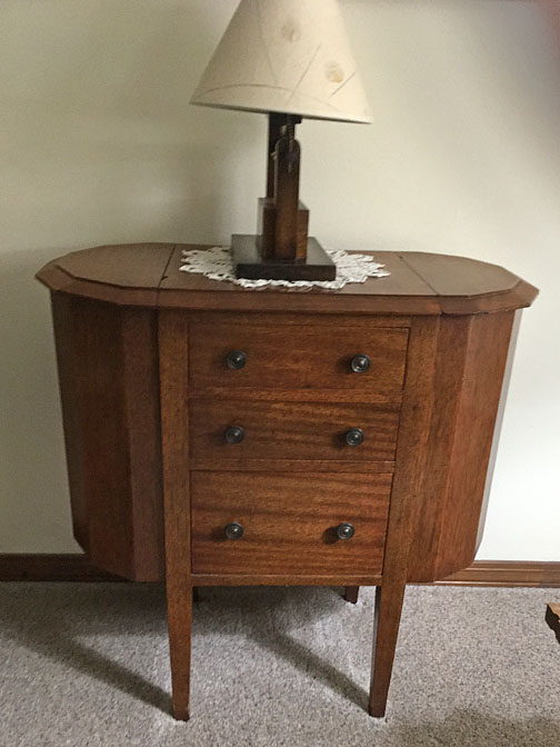small dresser built by Jim Jr.