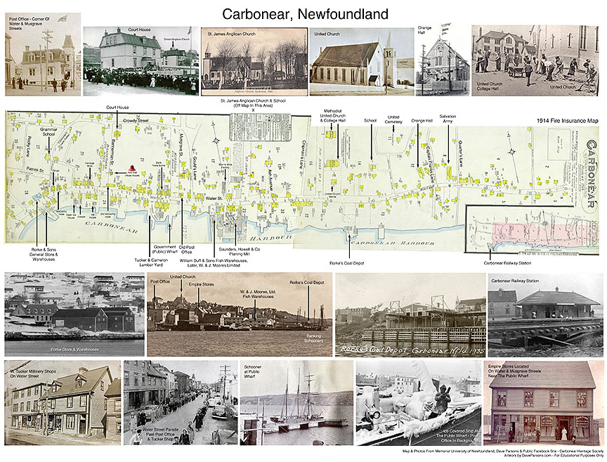 Carbonear, Newfoundland map and town photos