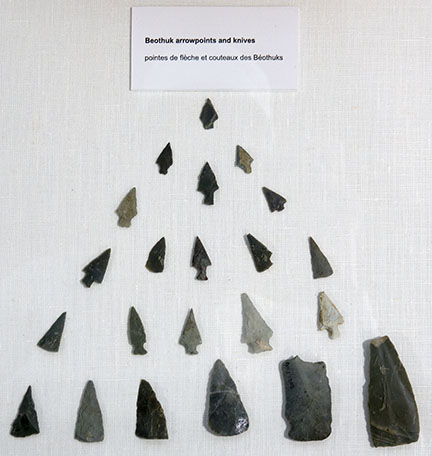 Beothuk stone points