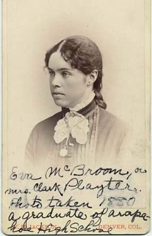 Eva McBroom in 1880