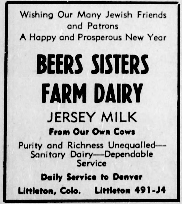 1935 Beers sisters milk ad