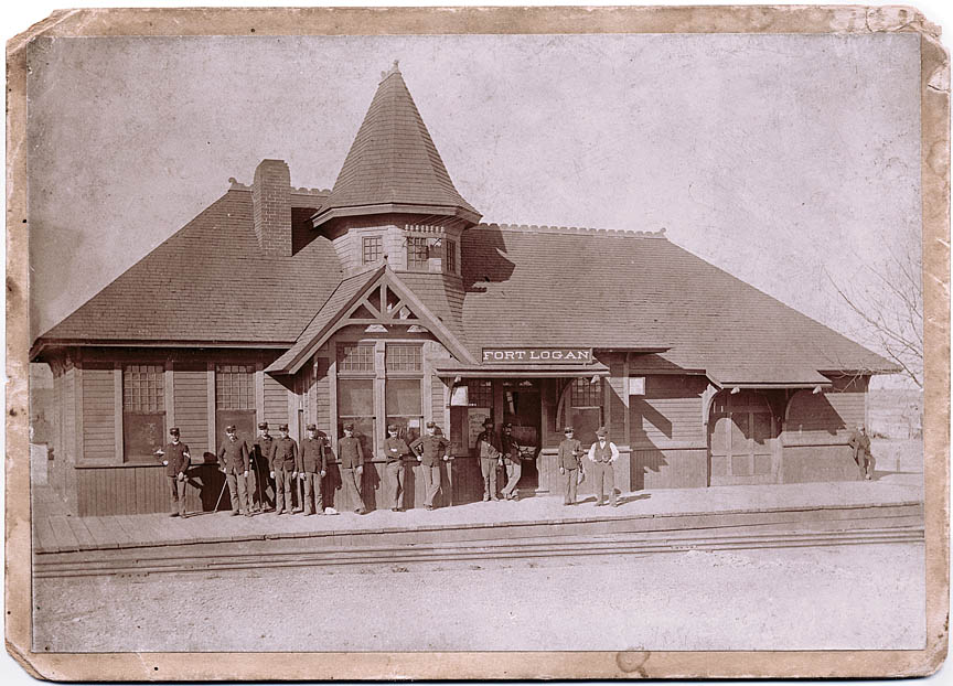 1890s - Northwest of downtown Littleton stands the Fort Logan train depot