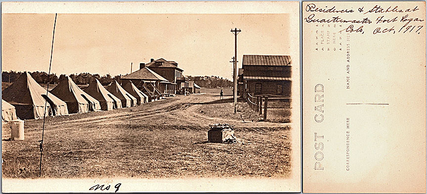 1917 Fort Logan tents and Stables