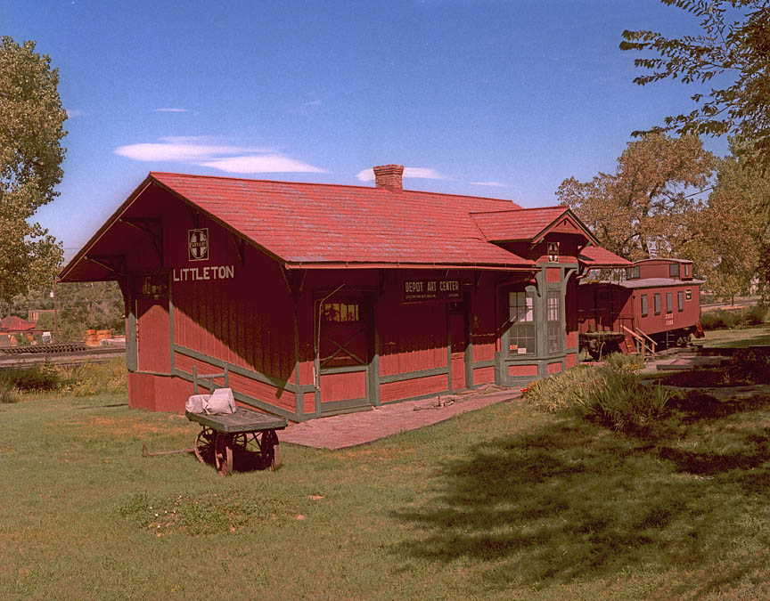 Atchison, Topeka and Santa Fe depot 1983 Littleton