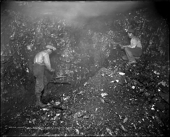 drilling in the mine