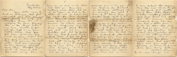 William Davis original Freshwater Newfoundland letter May 26, 1931